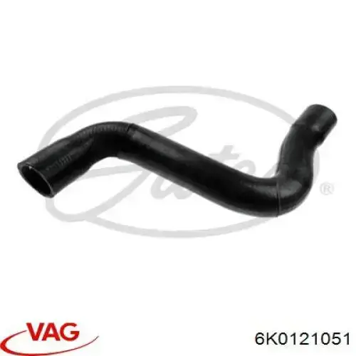 Шланг/патрубок радіатора охолодження, нижній VAG 6K0121051 ціна, від 7.69 USD