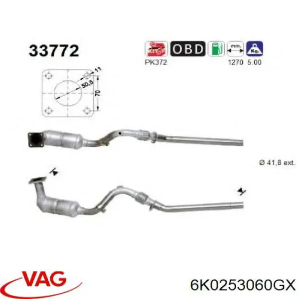  6K0253060GX VAG