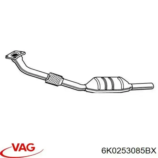 Купити 6K0253085BX VAG Перетворювач відпрацьованих газів