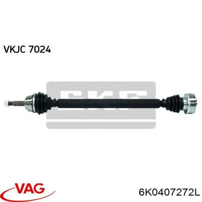 Купити 6K0407272L VAG Піввісь права