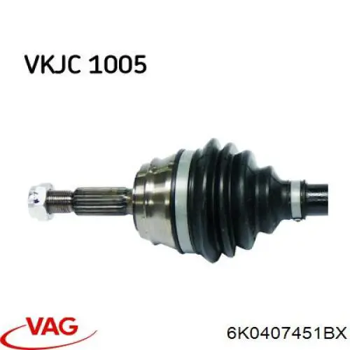 Привід передній лівий VAG 6K0407271C ціна, від 341.37 USD