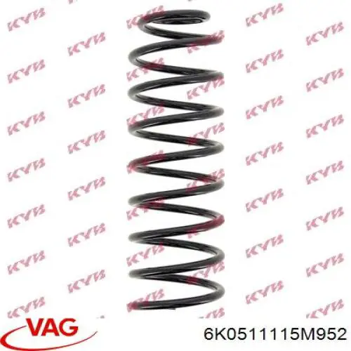 Пружина задня VAG 6K0511115M952 ціна, від 18.76 USD