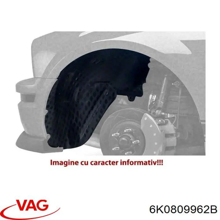 Купити 6K0809962B VAG Підкрилок передній правий