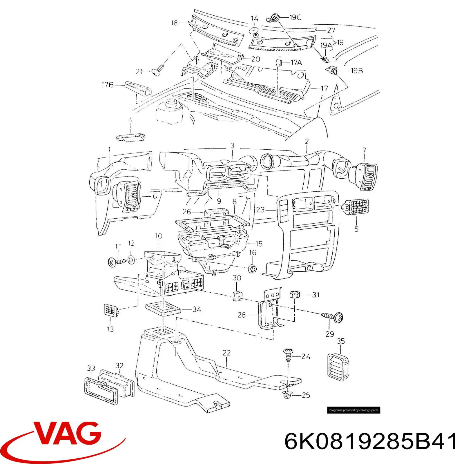 Автоскло VAG 6K0819285 ціна, від 0.55 USD