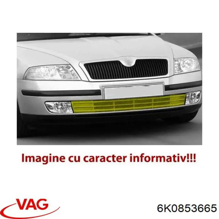 Решітка переднього бампера, ліва VAG 6K0853665 ціна, від 5.63 USD