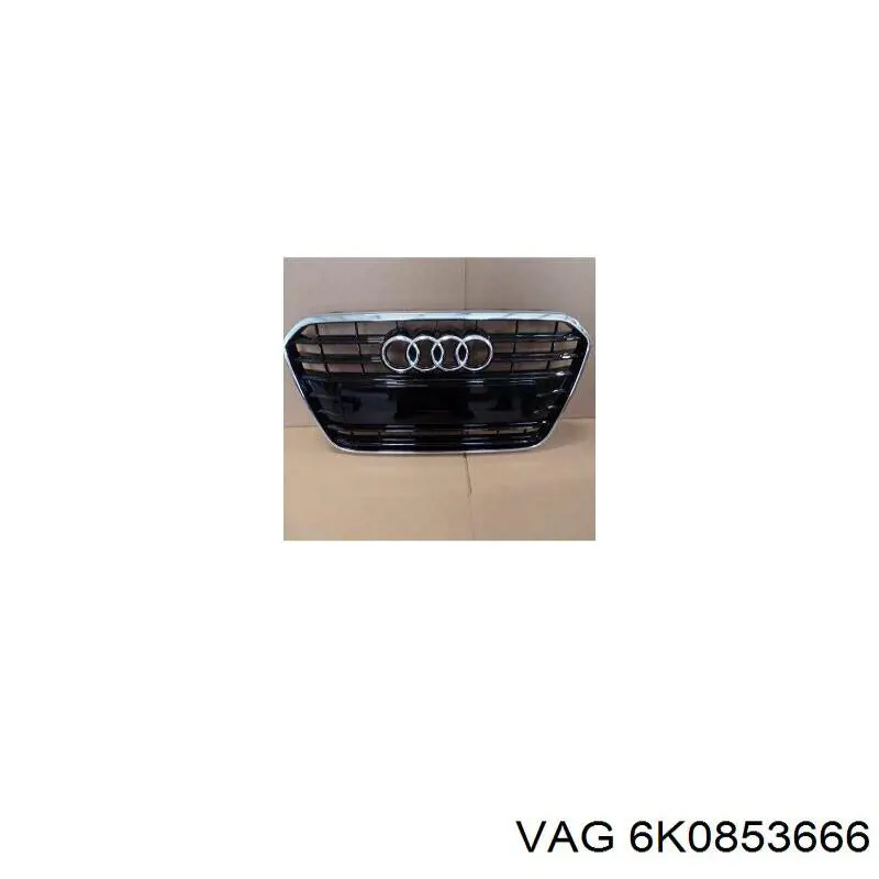 Решітка переднього бампера, права 6K0853666 VAG