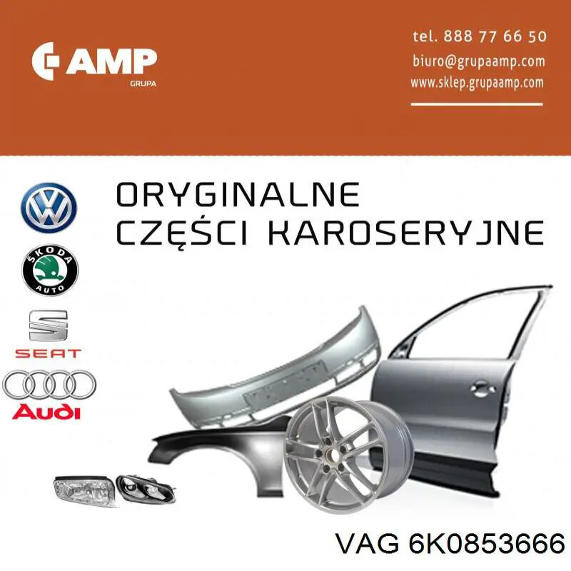 Купити 6K0853666 VAG Решітка переднього бампера, права
