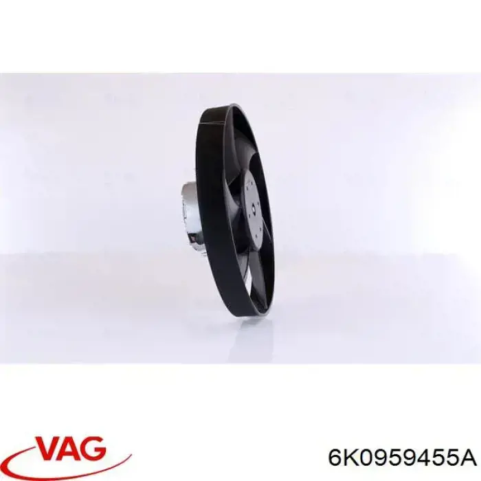 Купити 6K0959455A VAG Електровентилятор охолодження в зборі (двигун + крильчатка)
