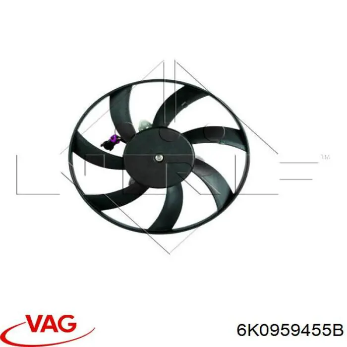 Двигун вентилятора системи охолодження 6K0959455B VAG