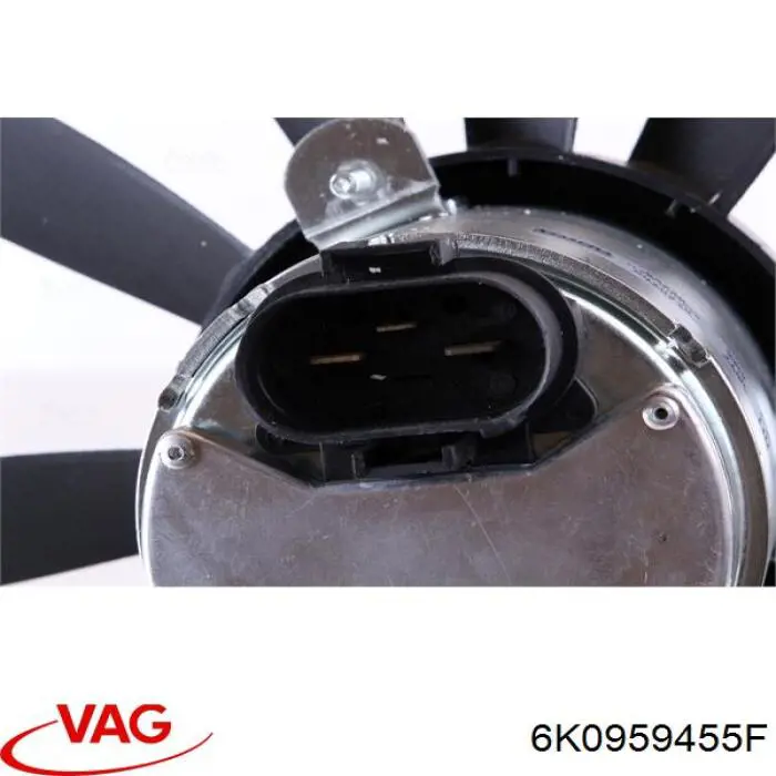 6K0959455F VAG електровентилятор охолодження в зборі (двигун + крильчатка)