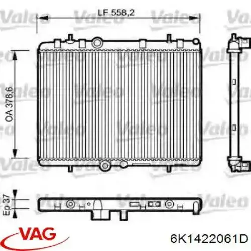 Купити 6K1422061D VAG Рульова рейка