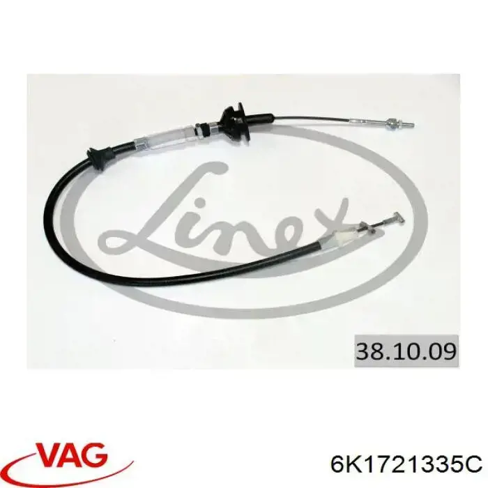 Трос зчеплення VAG 6K1721335C ціна, від 15.84 USD