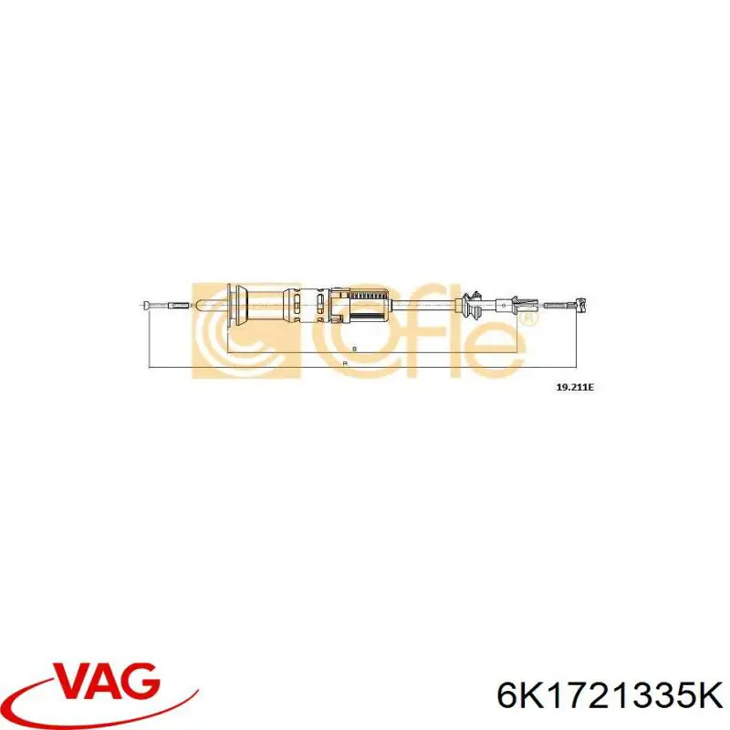 Купити K26240 ABS Трос зчеплення