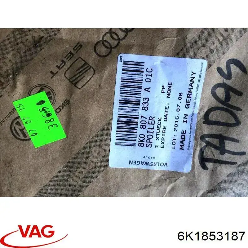 6K1853187 VAG 