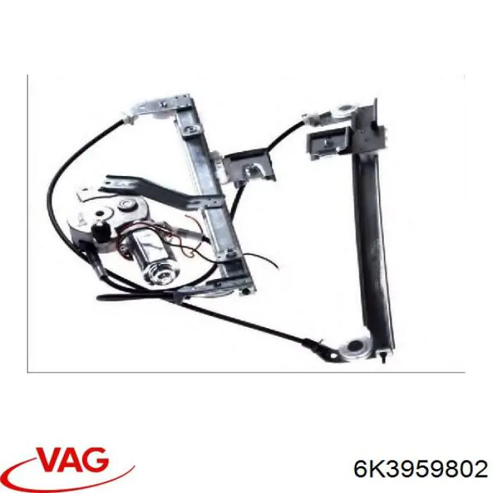 6K3959802E VAG Мотор склопідйомника дверей передніх, правих