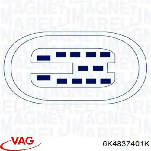 Купити 6K4837401K VAG Механізм стеклопідйомника водійських дверей