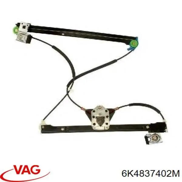 Механізм склопідіймача двері передньої, правої 6K4837402M VAG