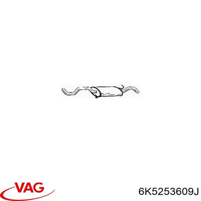 Купити 6K5253609J VAG Вихлоп