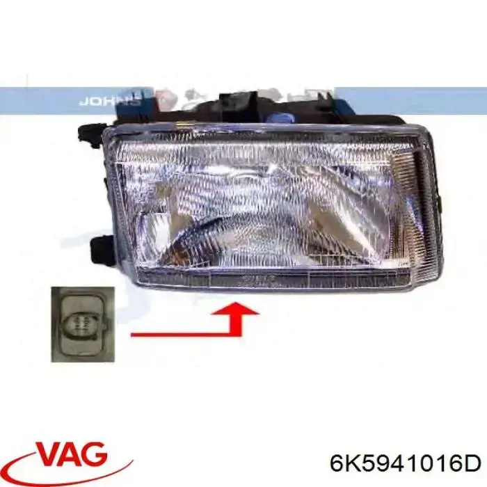 Купити 6K5941016D VAG Права блок фара