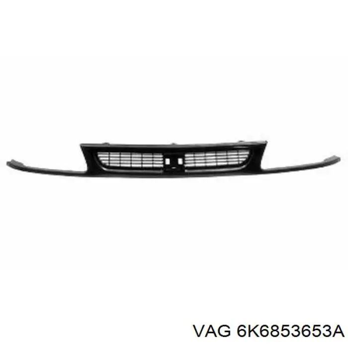 Решітка радіатора ліва VAG 6K6853653A ціна, від 14.24 USD
