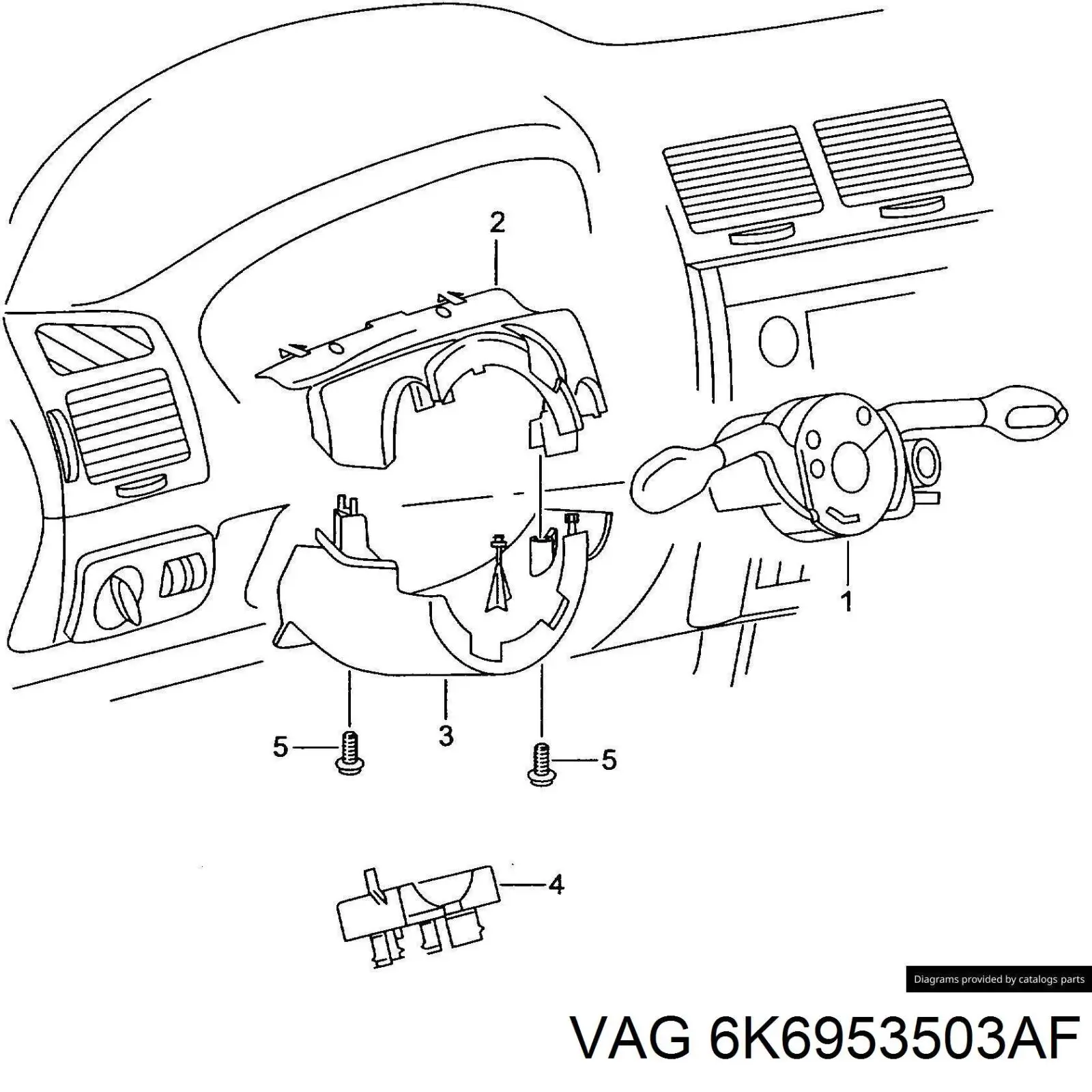  VAG 6K6953503AF ціна, від 19.00 USD