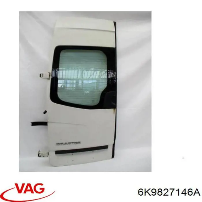 6K9827146A VAG Двері фургона задні, розпашні, праві