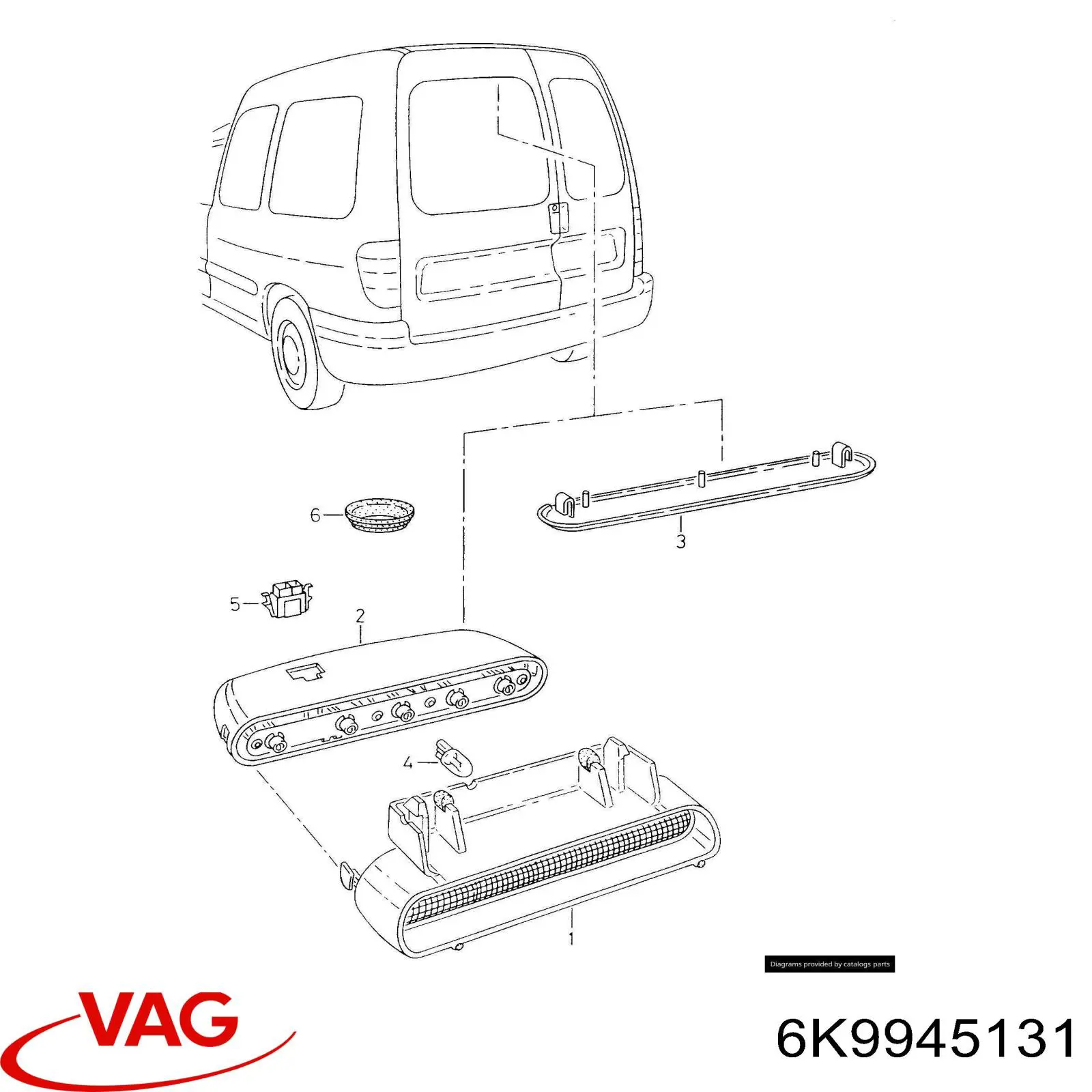 Стоп-сигнал Seat Inca фургон (6K9) (1995 - 2003) ціна, від  USD