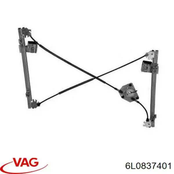 Купити 6L0837401 VAG Механізм стеклопідйомника водійських дверей