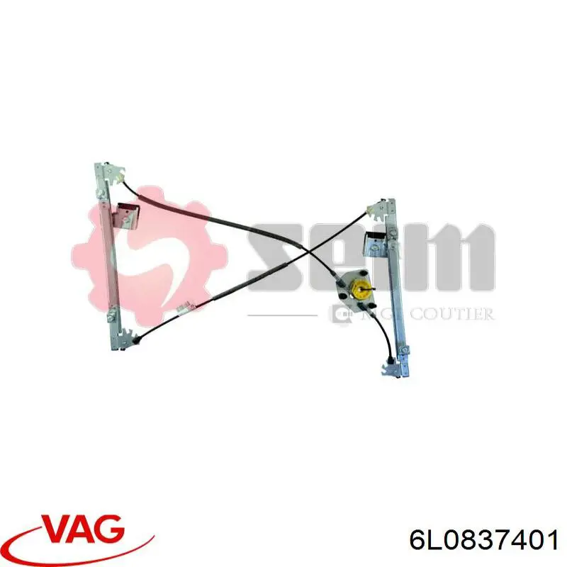 Склопідйомник з електродвигуном VAG 6L0837401 ціна, від 45.45 USD