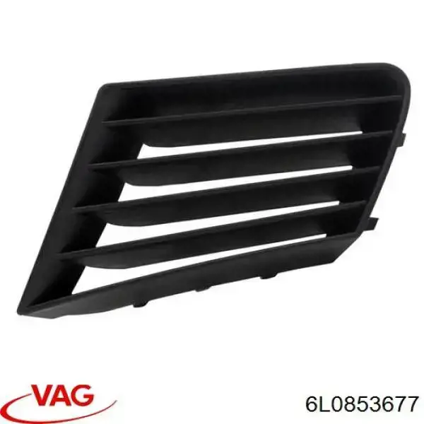 Решітка радіатора ліва 6L0853677 VAG