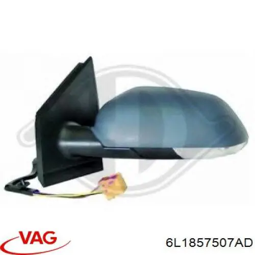 6L1857507F01C VAG Дзеркало заднього виду, ліве