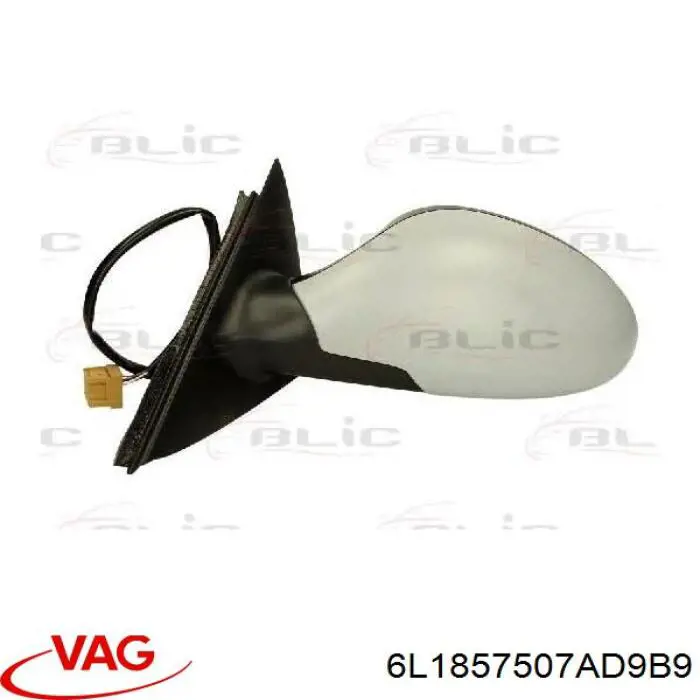 Купити 6L1857507AD9B9 VAG Бічне дзеркало заднього виду ліве