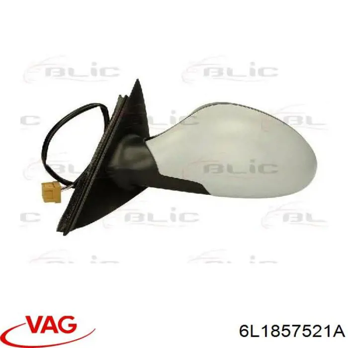 Купити 6L1857521A VAG Дзеркальний елемент дзеркала заднього виду, лівого