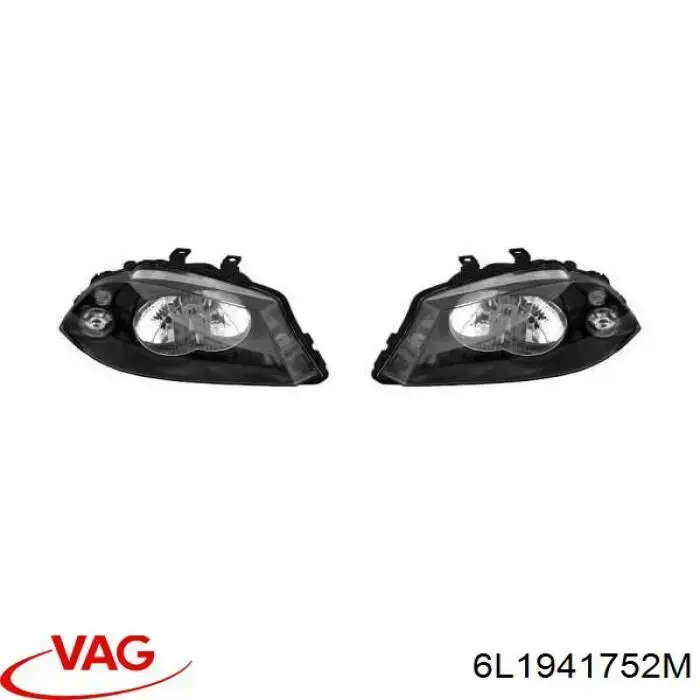 6L1941024A VAG Фара передня права
