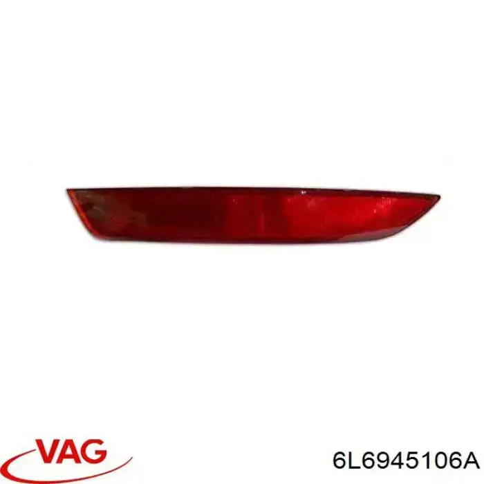 Правий катафот бампера VAG 6L6945106A ціна, від 23.85 USD