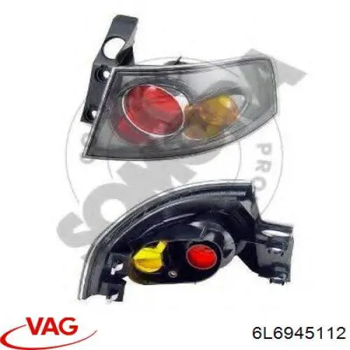 Ліхтар задній правий, зовнішній VAG 6L6945112 ціна, від 34.54 USD