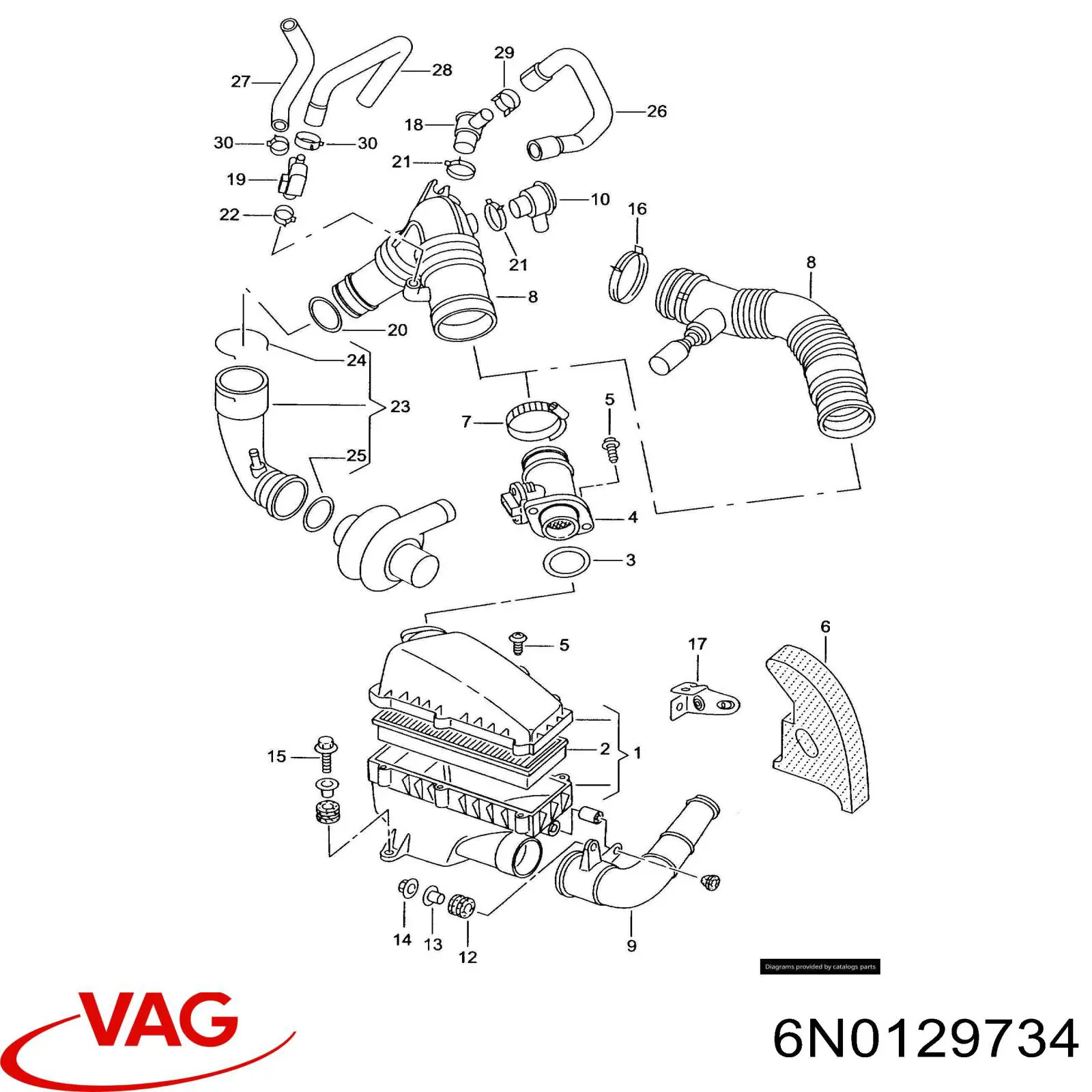 Купити 1K0129734B VAG 