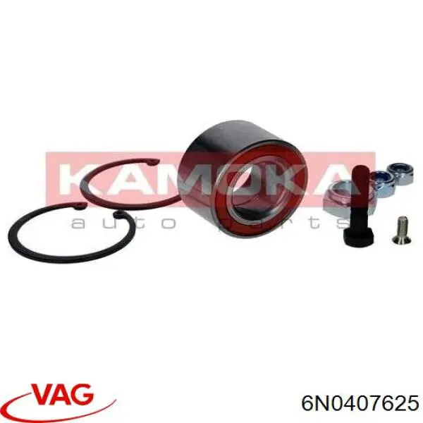 Комплект підшипник маточини передньої VAG 6N0407625 ціна, від 13.92 USD