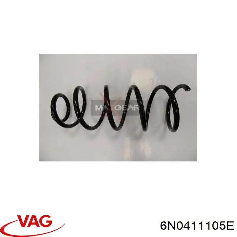 Пружина передня 6N0411105E VAG