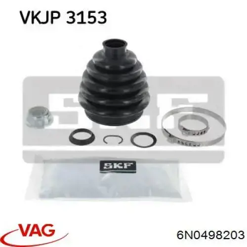 Купити 6N0498203 VAG Пильник шарніра приводу