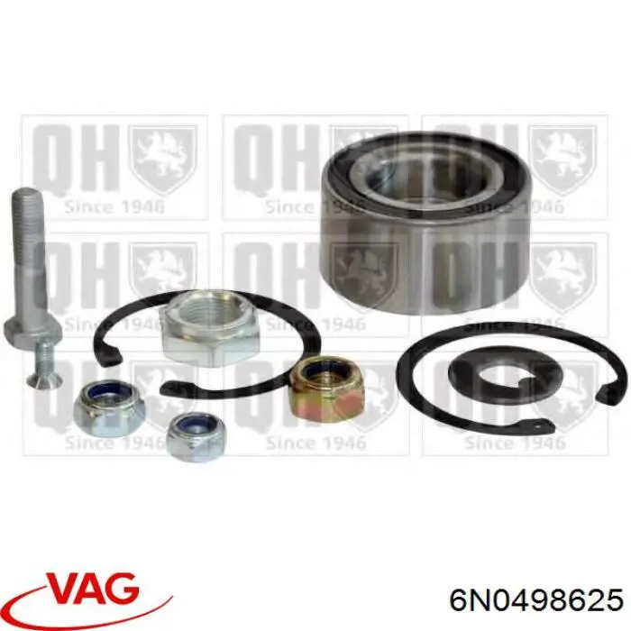 Підшипник ступиці 6N0498625 VAG