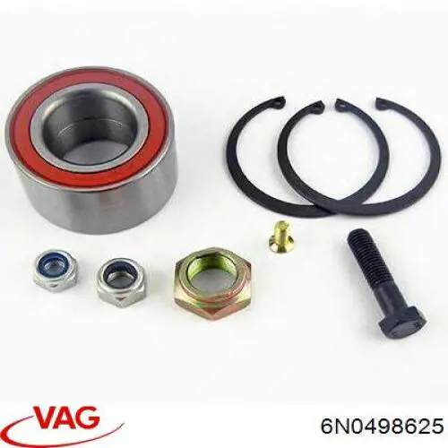 Комплект підшипник маточини передньої VAG 6N0498625 ціна, від 13.05 USD