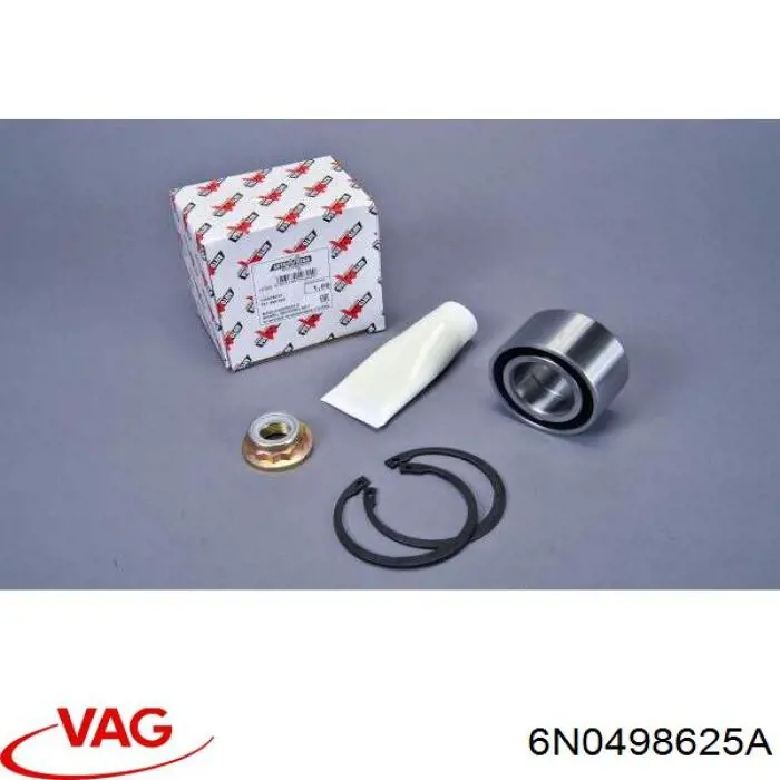 Комплект підшипник маточини передньої VAG 6N0498625A ціна, від 12.20 USD