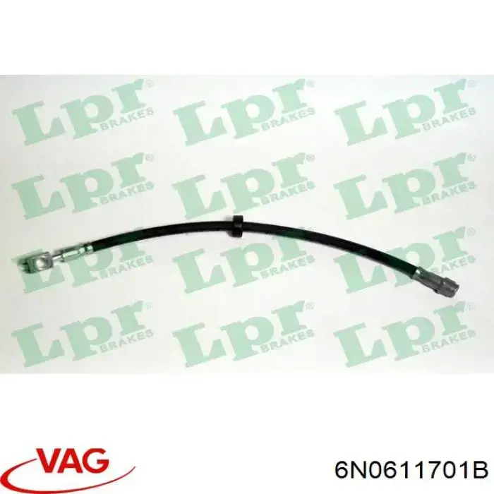 Шланг гальмівний передній VAG 6N0611701B ціна, від 6.82 USD
