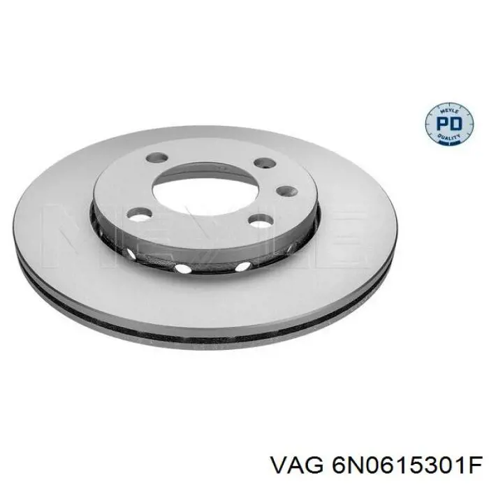 6N0615301F VAG диск гальмівний передній