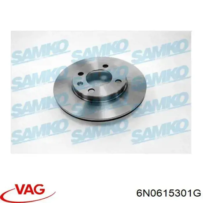 Гальмівні диски передні 6N0615301G VAG