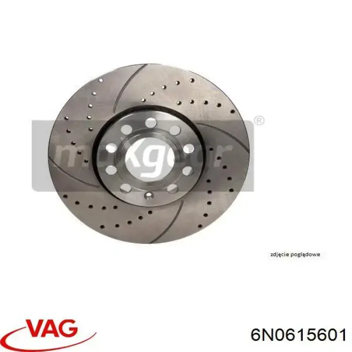 Купити 6N0615601 VAG Диск заднього гальма