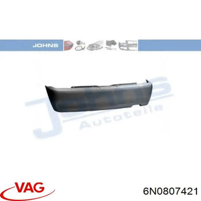 Купити 6N0807421DGRU VAG Задній бампер