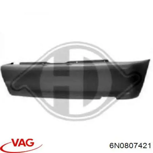 6N0807421DGRU VAG Буфер (бампер) задній