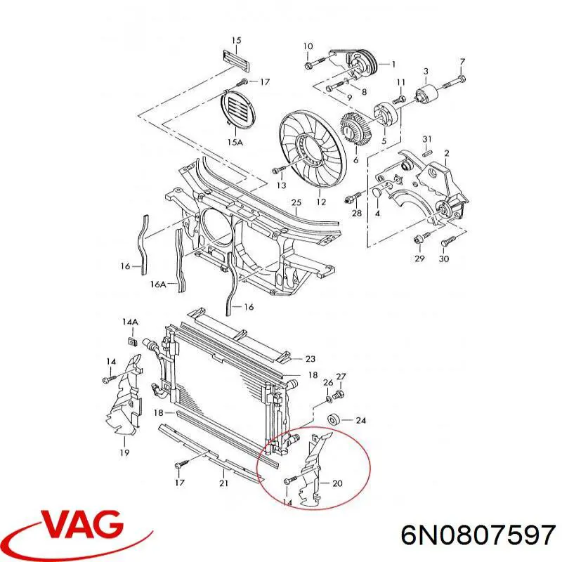 VAG 6N0807597